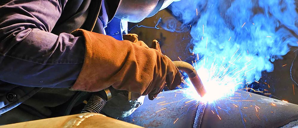 using a MIG welder